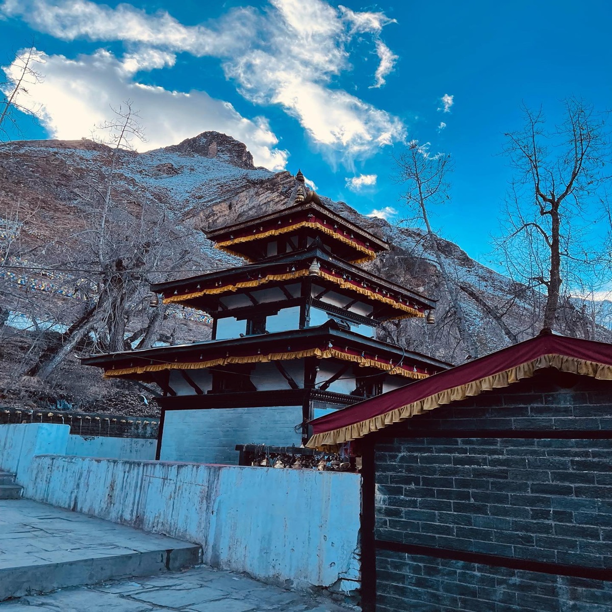 Muktinath Temple in the View